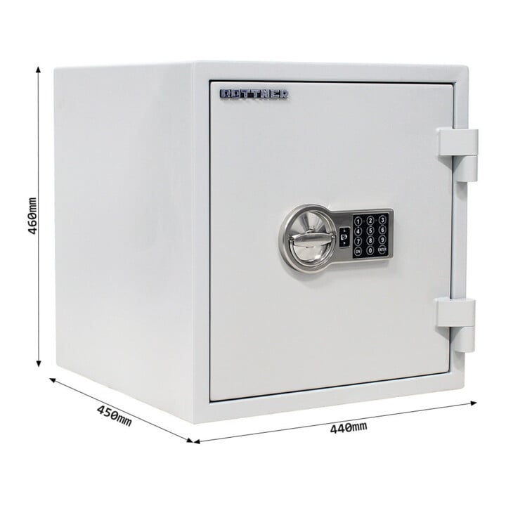 ROTTNER Feuerschutztresor Fire Safe 40 elektronisches Schloss lichtgrau