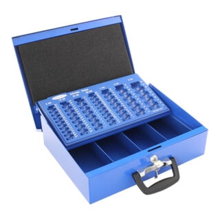 ROTTNER Geldkassette Bern blau Zylinderschloss
