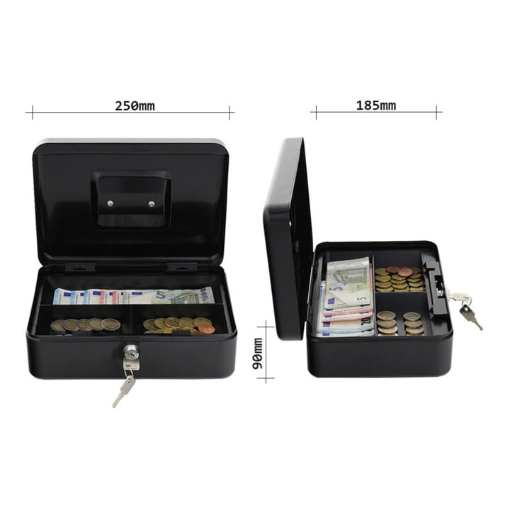 ROTTNER Geldkassette Home Star Cash 3 Zylinderschloss schwarz