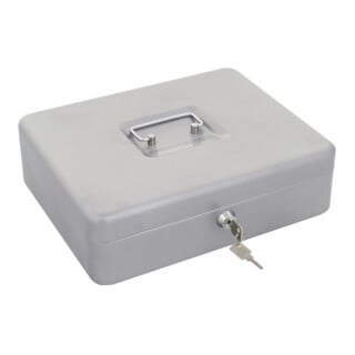 ROTTNER Geldkassette HomeStar Cash 4 Zylinderschloss Silber 300 x 245 x 90mm