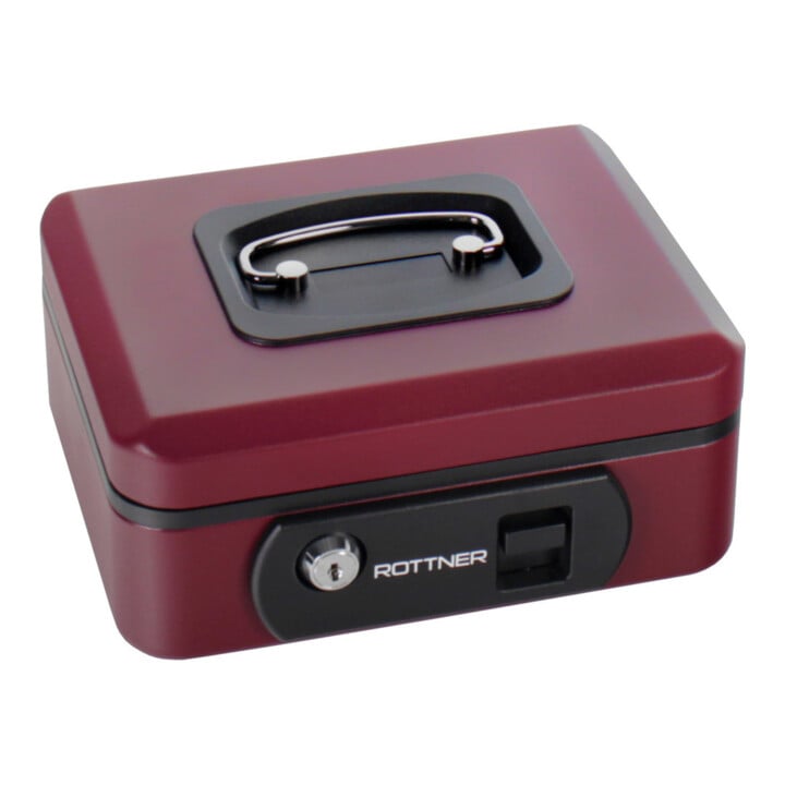 ROTTNER Geldkassette Pro Box One Berry Zylinderschloss Berry