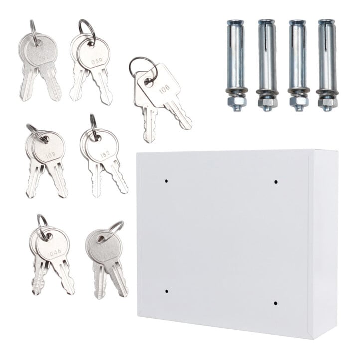 ROTTNER Innentresor T05380 Keysystem 6 EL Elektronikschloss Weiß pulverbeschichtet 465 x 535 x 170mm