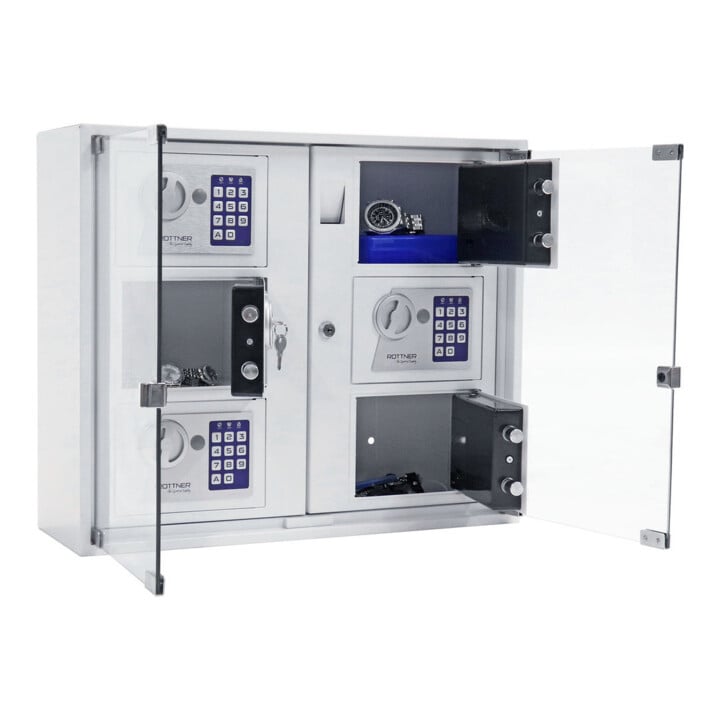 ROTTNER Innentresor T06468 Keysystem6 Outdoor Elektronikschloss Weiß