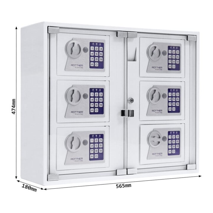 ROTTNER Innentresor T06468 Keysystem6 Outdoor Elektronikschloss Weiß