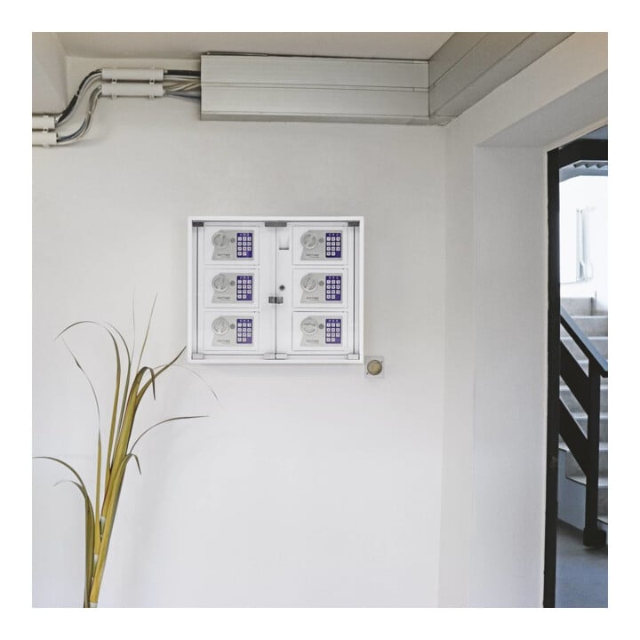ROTTNER Innentresor T06468 Keysystem6 Outdoor Elektronikschloss Weiß