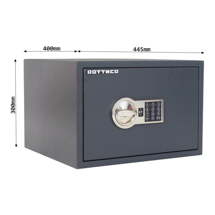 ROTTNER Möbeleinsatztresor PowerSafe 300 elektronisches Zahlenschloss anthrazit
