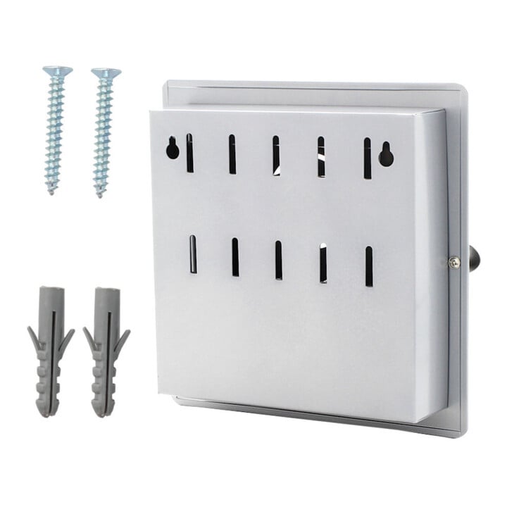 ROTTNER Schlüsselschrank Key Collect T06142 10 Haken Magnetverschluss Silber