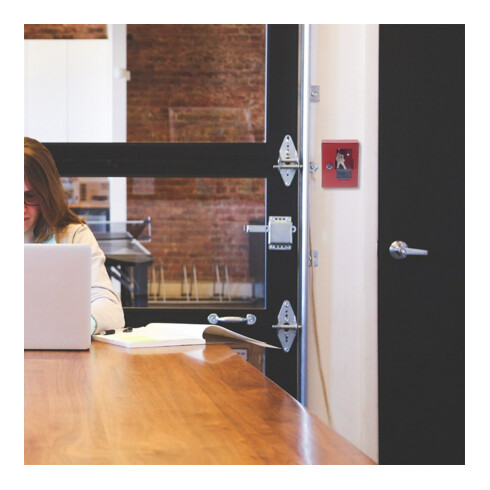 ROTTNER Schlüsselschrank mit Zylinderschloss DIN Rechts,o.K Stahl rot