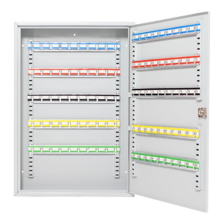ROTTNER Schlüsselschrank S 100 Zylinderschloss lichtgrau