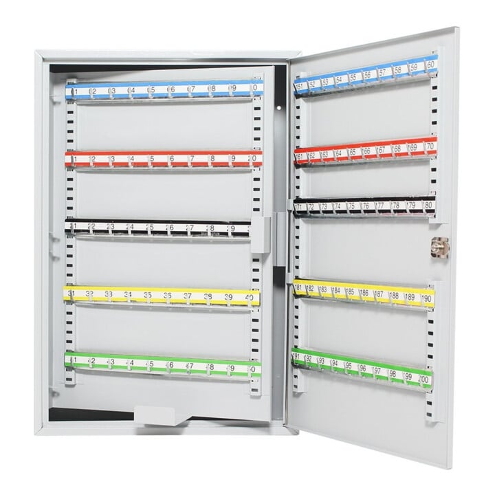 ROTTNER Schlüsselschrank S 200 Zylinderschloss lichtgrau