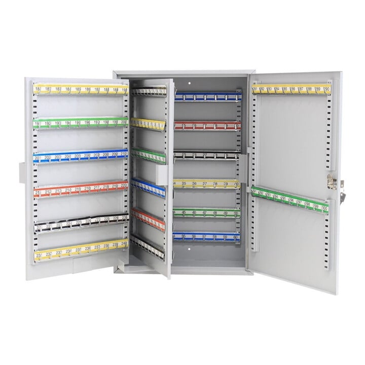 ROTTNER Schlüsselschrank S 300 Zylinderschloss lichtgrau