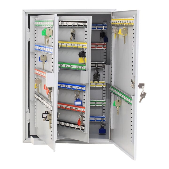 ROTTNER Schlüsselschrank S 300 Zylinderschloss lichtgrau