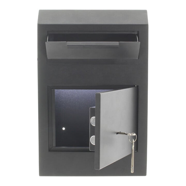 ROTTNER Schlüsseltresor Cashmatic Basic Doppelbartschloss schwarz 250 x 380 x 115mm