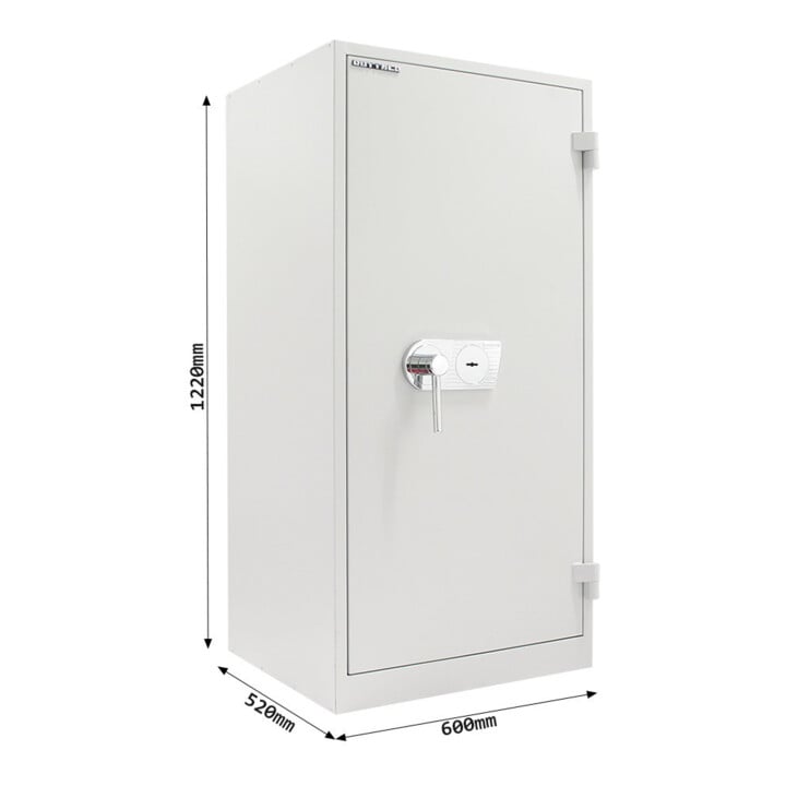ROTTNER Schlüsseltresor Office 1 DB Doppelbartschloss grau 600 x 1220 x 520mm
