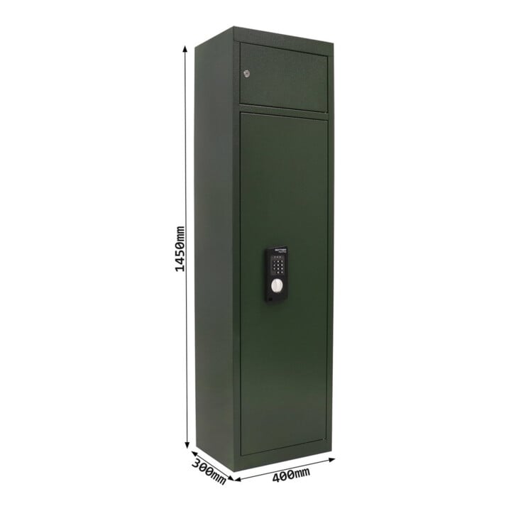 ROTTNER Waffenschrank Utah 8 Elektronikschloss grün RAL 6020 chromoxydgrün