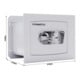 ROTTNER Wandtresor Delta 30 Doppelbartschloss lichtgrau