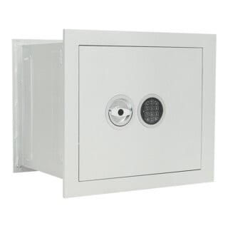 ROTTNER Wandtresor Stone SE 45 Elektronikschloss weißaluminium RAL 9006