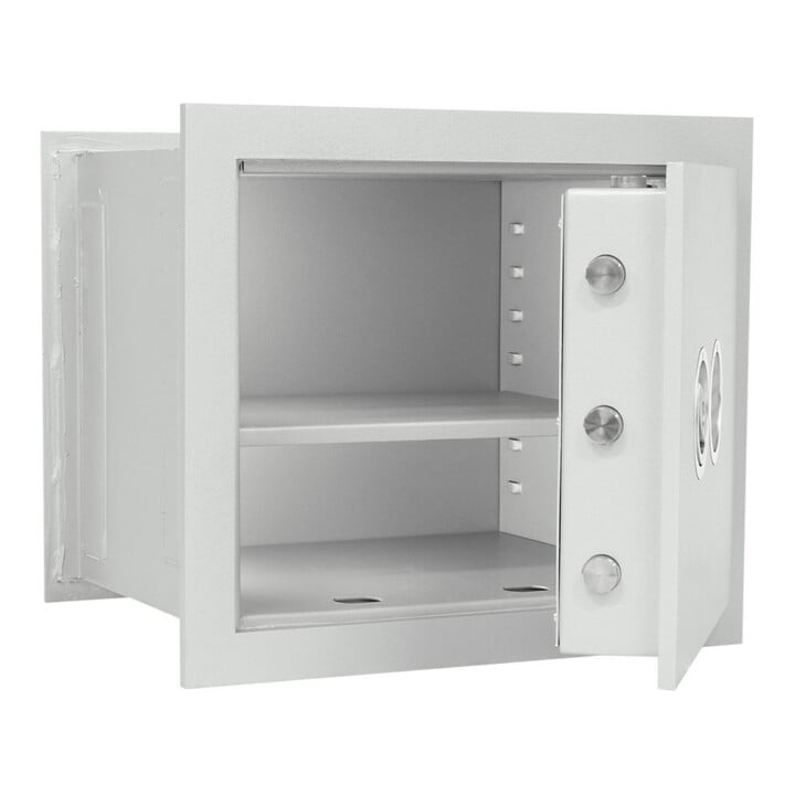 ROTTNER Wandtresor Stone SE 45 Elektronikschloss weißaluminium RAL 9006