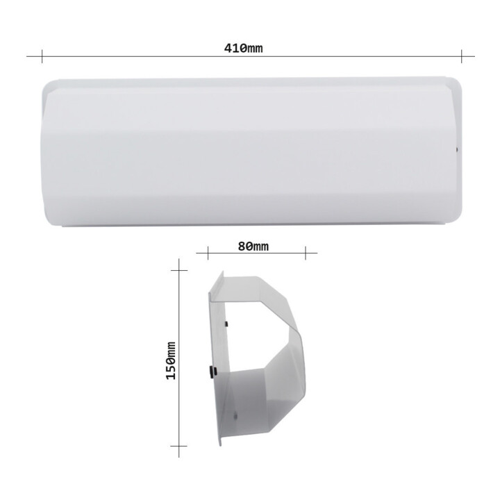ROTTNER Zeitungsrolle Pescara Stahl pulverbeschichtet 402 x 142 x 85mm weiß
