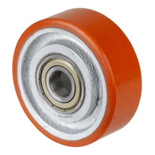 BS Roue en polyuréthane Roulement à billes Fonte PUR 95