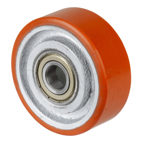 BS Roue en polyuréthane Roulement à billes Fonte PUR 95
