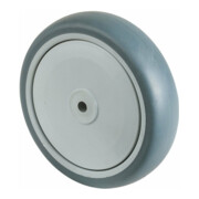 BS roues pivotantes en caoutchouc roue bleu-gris