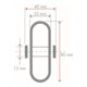 Roue en caoutchouc B55.080 BS Rollen