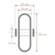Roue en caoutchouc B61.101 BS Rollen