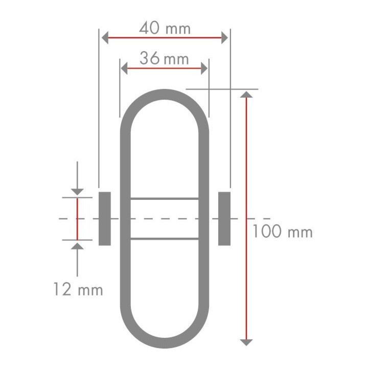 Roue en caoutchouc B61.101 BS Rollen