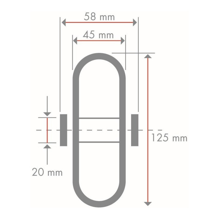 Roue en plastique B10.127 BS Rollen