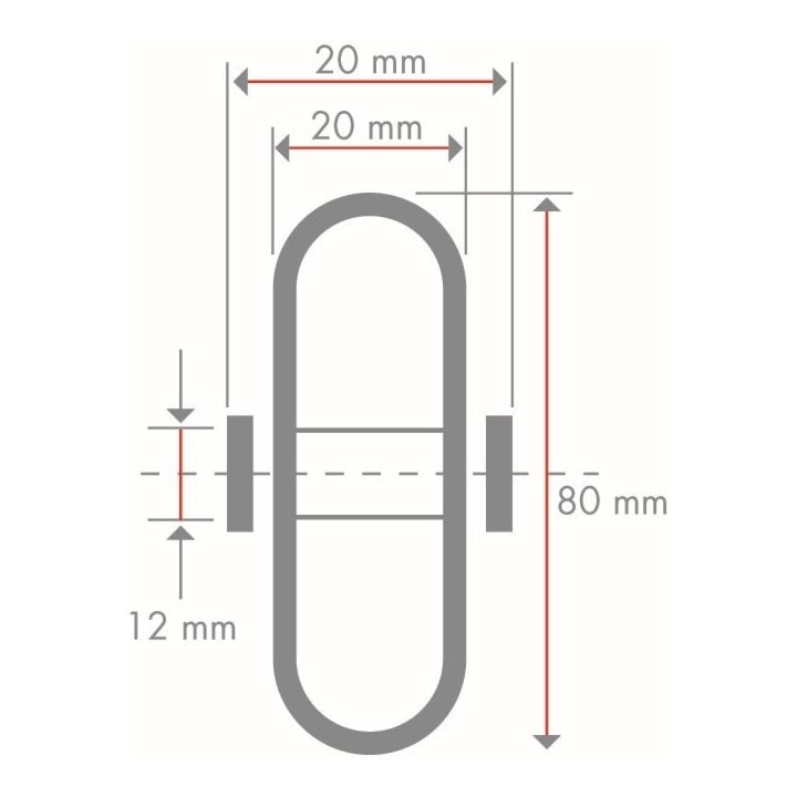 Roue en polyuréthane B90.080 BS Rollen