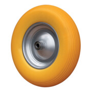 Roue entièrement mousse 400/100 avec roulement à billes et axe 17 mm