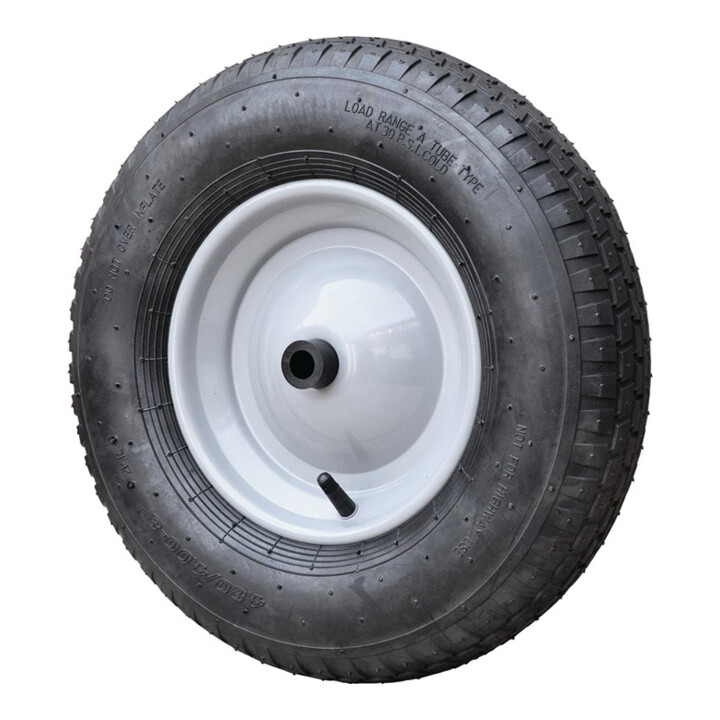 Roue gonflable avec axe et palier plast. D.roue 400 mm l. roue 100 mm