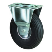Roue gonflable D.roue 400 mm cap.charge 250 kg roulette fixe avec plaque à visse-1