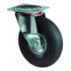 Roue gonflable D.roue 400 mm cap.charge 250 kg roulette pivotante avec plaque à-1