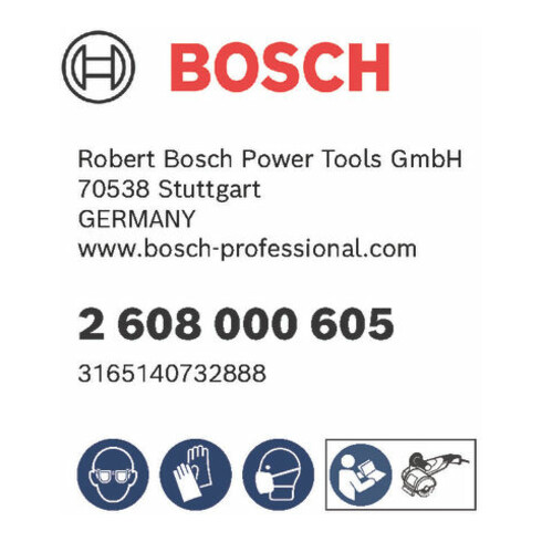 Rouleau abrasif à lamelles Bosch avec non-tissé