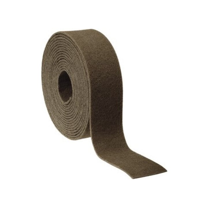Rouleau d'abrasif en non-tissé CP-RL L. 5 m l. 50 mm moyen 180 brun rouge 5m/RL