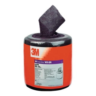 Rouleau d'abrasif en non-tissé MX-SR L. 6 m l. 100 mm very fine 400 gris 3M
