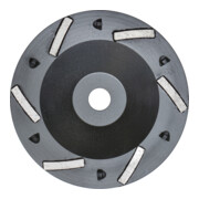 Rouleau de disque hybride 180 mm avec 6 arêtes de coupe en diamant polycristallin