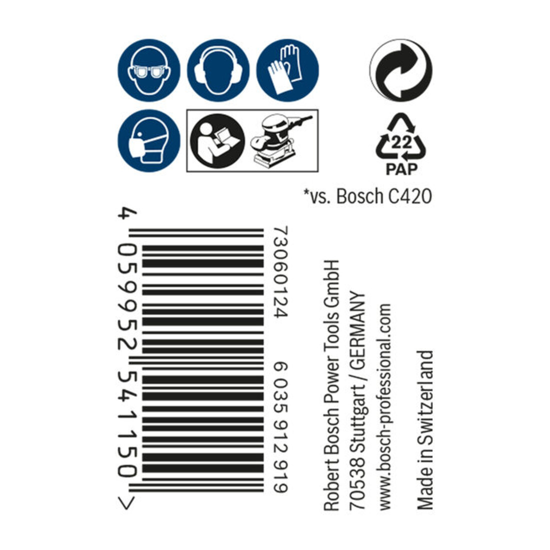 Bosch EXPERT M480 rouleau à filet abrasif