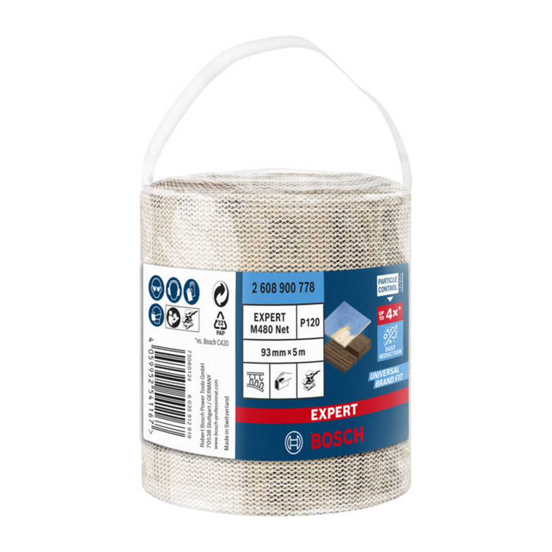 Bosch EXPERT M480 rouleau à filet abrasif
