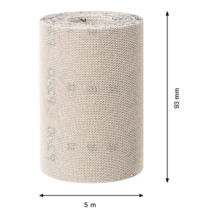 Rouleau de filet abrasif Bosch Expert M480, 93 mm, 5 m, G 220