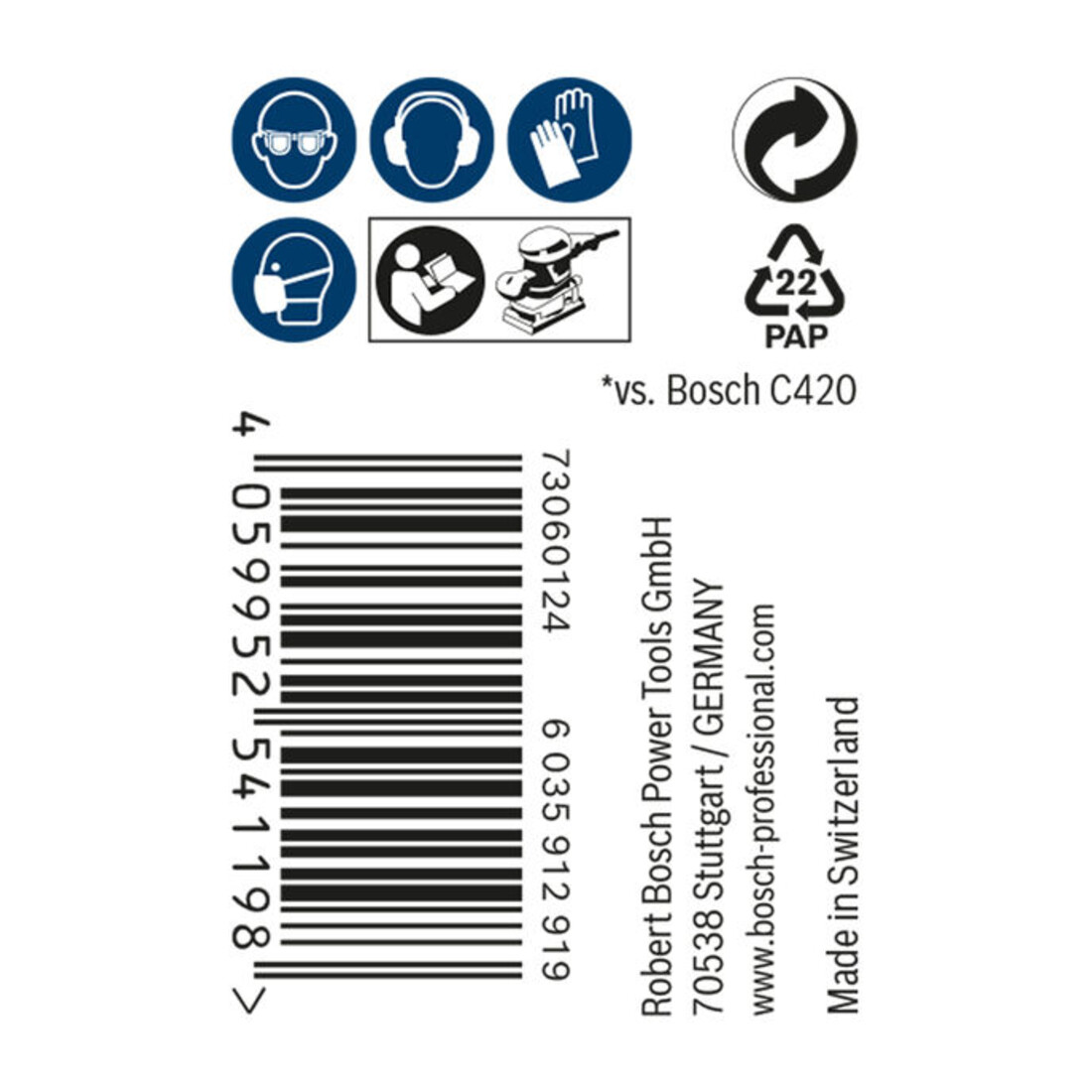 Bosch EXPERT M480 rouleau à filet abrasif