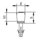 Rouleau de guidage 258 DÜ STA ZN Rouleau plastique HELM-2