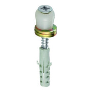 Rouleau de guidage 358 DUe STA ZN Rouleau plastique HELM