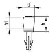 Rouleau de guidage 358 DUe STA ZN Rouleau plastique HELM-2