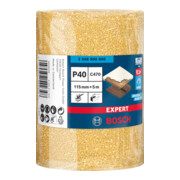 Rouleau de papier de verre Bosch Expert C470 pour ponçage à la main, 115 mm, 5 m, G 40-2