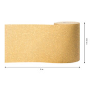 Rouleau de papier de verre Bosch Expert C470 pour ponçage à la main, 115 mm, 5 m, G 40-4