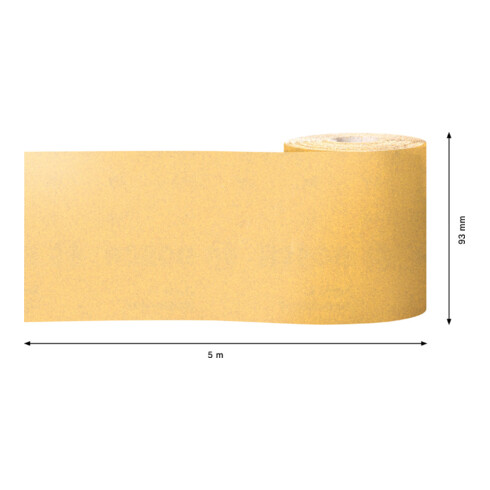 Rouleau de papier de verre Bosch Expert C470 pour ponçage à la main, 93 mm, 5 m, G 180