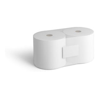 Rouleau de papier essuie-tout blanc 36 × 36 cm 2 plis 1000 feuilles/rouleau